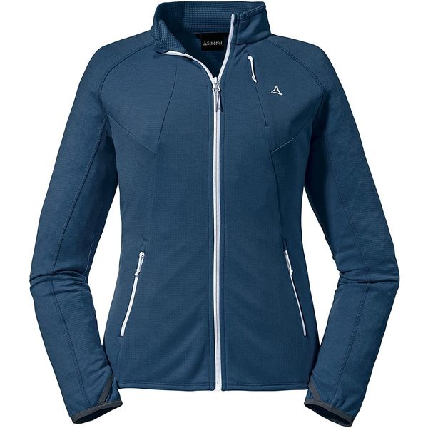 Schöffel Damen Fleece Jacket Rotwand L, warme und atmungsaktive Fleecejacke für Frauen, schnell trocknende Outdoor Jacke mit Daumenschlaufen und Taschen, dress blues, 40