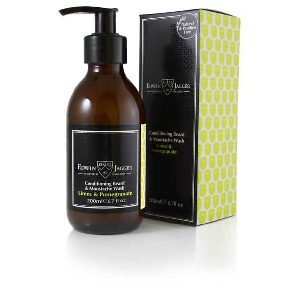 Edwin Jagger Conditioning Beard & Moustache Wash (Lime & Pomegranate)