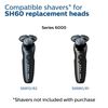 Philips Norelco Genuine Replacement Head for Series 6000 Shavers, Black, 1 Count