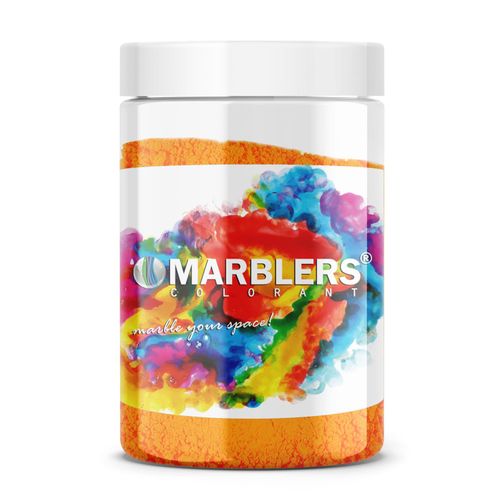 MARBLERS Fluorescent Pigment Powder [Neon Mango] 4oz (113g) | Matte Pigment | Dye | Non-Toxic | Vegan | Cruelty-Free | Nail Polish, Nail Art, Soap, Slime, Candle, Resin, Epoxy, Acrylic Paint