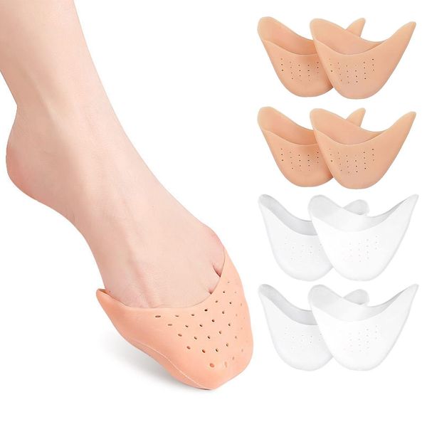 Zehenschutz Silikon, Spitzenschuhe Silikon Gel Pads, 4 Paar Atmungsaktive Zehenschutz, Zehenschutz Ballett Spitzenschuhe, Für Ballett Spitzenschuhe Ballettschuhe High Heel Pumps Schmerzlinderung