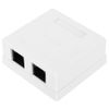 Junction Boxes, RJ45 Surface Mount Box, 6 Types Cat6 Mount Box Dual-Port Home Improvement for Communication Socket Connection