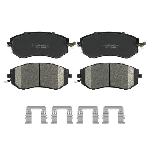 YxpBrake Front Left Right Ceramic Disc Brake Pads Kit w/Hardware fit for SUBARU FORESTER 2011-2018 IMPREZA 2011-2016 LEGACY OUTBACK 2013 2014 XV CROSSTREK 2013 2014 2015