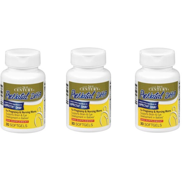 21st Century Prenatal DHA Softgels 30ct *** 3 Pack ***