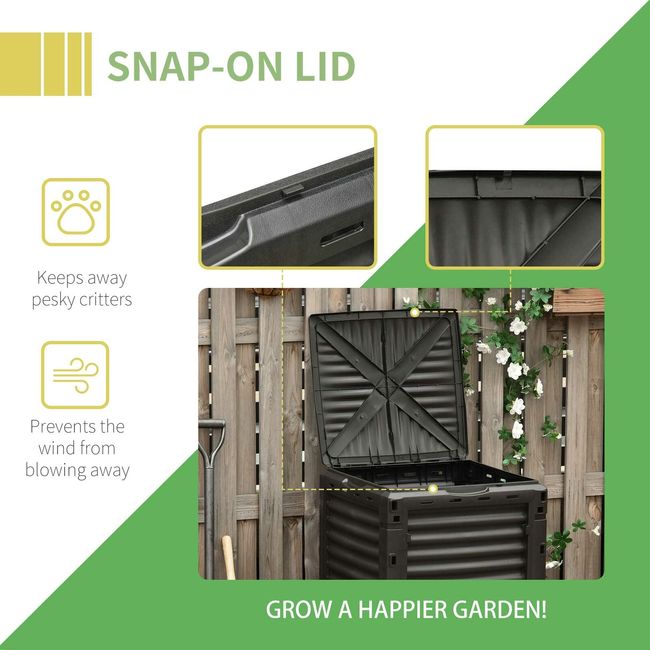 Garden Compost Bin 80 Gallon Large Outdoor Compost Container with Easy  Assembly, 1 Unit - King Soopers