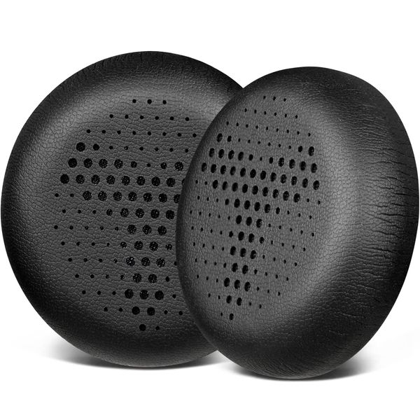 SOULWIT Professional Replacement Ear Pads Cushions for AKG Y500 On-Ear Foldable Wireless Bluetooth Headphones, Earpads with Soft Protein Leather - Black