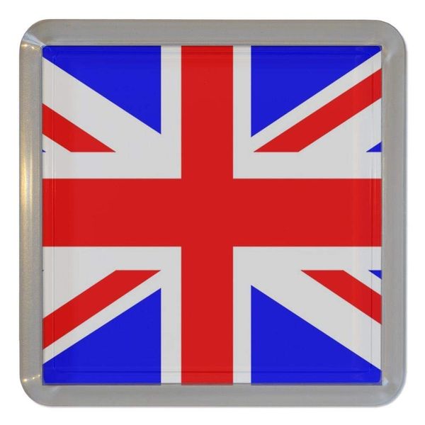 Union Jack UK Flag - Plastic Tea Coaster/Beer Mat