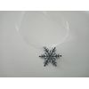 DEEP BLUE SNOWFLAKE NAPKIN TIES 6pk Christmas Charm Table Decor