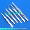 6pc General Purpose Stainless Steel Tweezers Set