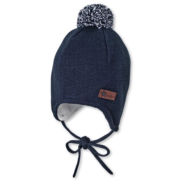 Sterntaler Unisex Children's Ocs Knitted Hat, navy