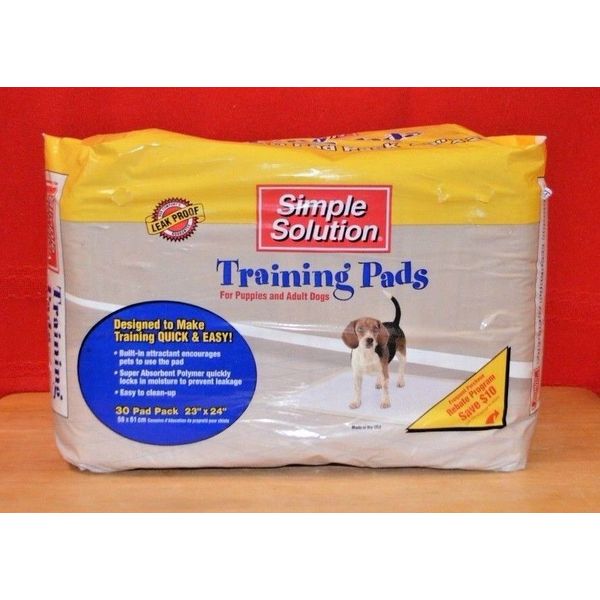 Simple Solution Absorbent Pet Training Pads 30 Count 23 x 24"