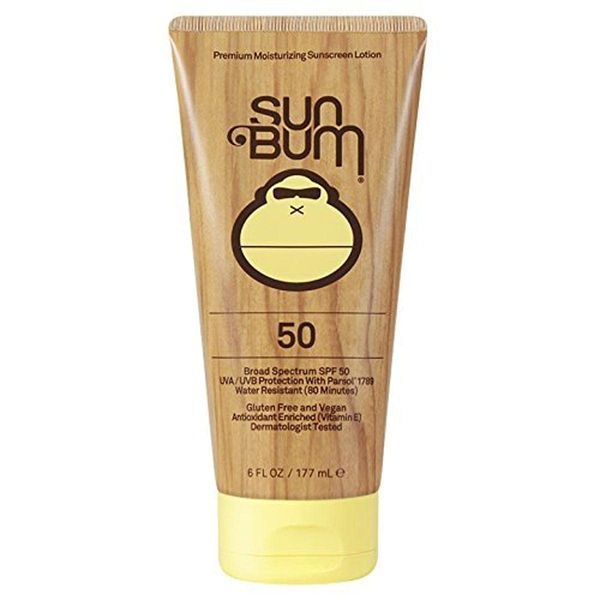 Sun Bum Original SPF 50 Sunscreen Lotion | Vegan and Hawaii 104 Reef Act Compliant (Octinoxate & Oxybenzone Free) Broad Spectrum Moisturizing UVA/UVB Sunscreen with Vitamin E | 6 oz