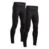 DANISH ENDURANCE Men's Compression Long Tights 2 Pack L Black 2-Pack
