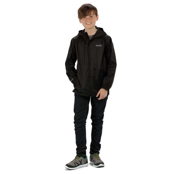 Regatta Kids Pack it III Waterproof Jacket - Black - 11-12 Yrs