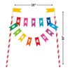 Unique Party 49578 - Rainbow Birthday Cake Bunting Topper
