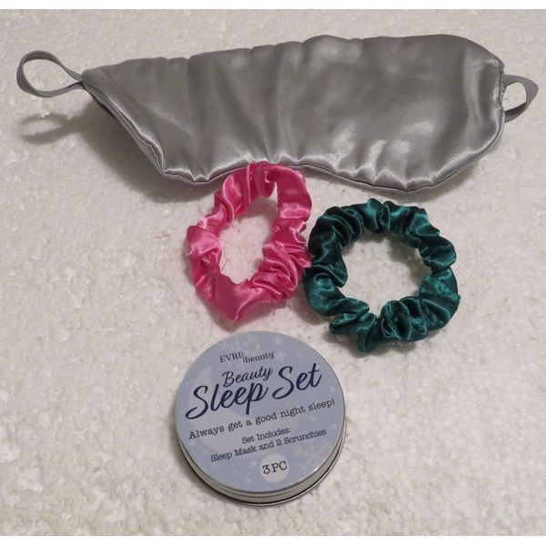 Beauty Sleep Set Sleep Mask & 2 Scrunchies Always get a good night Sleep! NIP