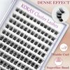 Cluster Lashes 120Pcs 10-16mm Individual Lashes D Curl Professional Lash Extension Kit, DIY False Eyelashes Fluffy Reusable Soft (MIX)