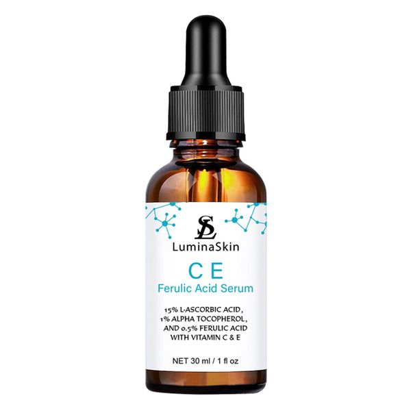 LuminaSkin CE Ferulic Serum Skin Care Vitamin C E Ferulic Acid Serum - Vitamin C Serum for Face - Dark Spot Corrector, Anti Aging Face Care 1 Oz