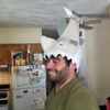 AiO JAPAN Hat, Shark, Bited, Costume, Costume, gray