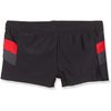Haute Pression Boys' Swimming Trunks, Noir/Gris/Rouge