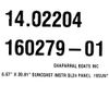 Chaparral Boat Console Panel 14.02204 | Suncoast SL24 Adhesive Accent