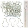 50 Chain Shower Curtain Hooks Sorting Organization Window Displays