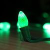 25 Pack LED Candelabra Bulbs E12 Base C7 LED Christmas Light Bulbs Green New