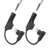 Hoyully iPhone Headphone Adapter Lightning to 3.5mm Jack AUX Dongle Cable Splitter, 2 Pack