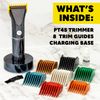 Beard Club PT45 Beard Trimmer for Men - Electric Cordless Rechargeable Beard & Hair Trimmer - High Power 7000 RPM - 8 Color Guides, 45 Unique Trim Lengths - Extra Sharp Mower Blades - Travel Lock