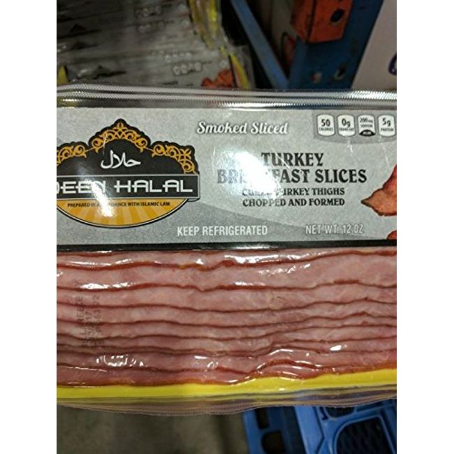 Deen Halal Turkey Bacon 12 Oz (6 Pack)