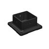 Nuvo Iron PPA4X4B 4" X 4" Plastic Post Anchor, Black