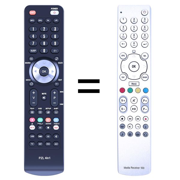 GOUYESHO Replacement Remote Control for Telekom Media Receiver 100 T-Home MR 100