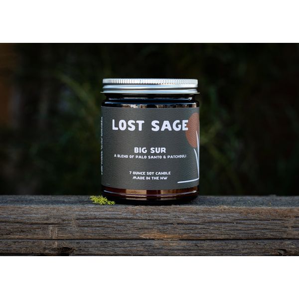 Soy Candles by Lost Sage - Big Sur - coastal California inspired a blend of palo santo and patchouli