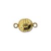 Magnetic Clasp Round Gold Plated Qty 5