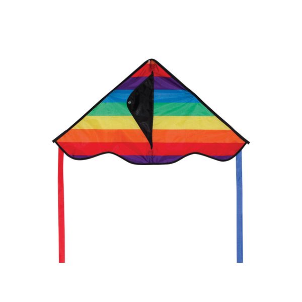 In the Breeze Rainbow Stripe Delta Kite, 30-Inch