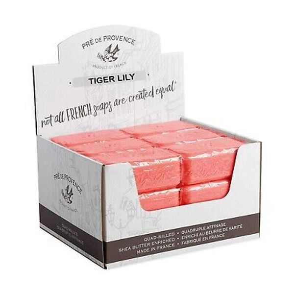 Pre de Provence TIGER LILY Case of 18x 150 Gram French Soap Bath Shower Bars