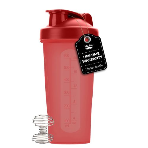 Mr. Pen- Shaker Bottles for Protein Mixes, 28 oz, Red, Protein Shaker Bottle with Wire Whisk Ball, Shaker Cup, Mixer Bottle, Protein Shake Bottles, Protein Bottle, Protein Shake Bottle