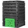 120 Gal Garden Compost Bin with Top Lid Fast Composting Waste Bin for Kitchen 