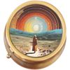 Into The Unknown Through Time and Space Brass Pill Box