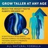 Height Growth Supplement - 60 Caps -Enhance Bone Strength,Development Supplement