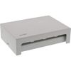 InLine® Surface-Mounted Patch Panel Socket for 8X Keystone RJ45 Metal Light Grey RAL7035