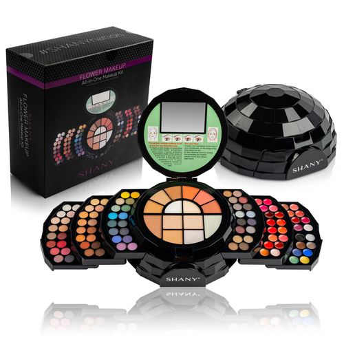 SHANY All In One FLOWERS Makeup Set - Ultimate Fancy Makeup Kit - Eyeshadows, Lip colors, Face Powders, Highlighters, and Blushes.