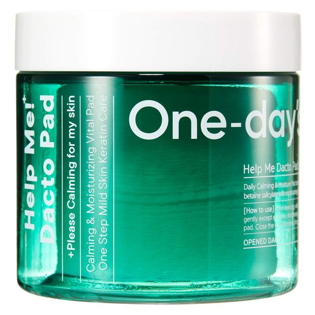 One-Day's You Help Me! + Dacto Pads (60 Sheets), Wiping Pads, Skin Care, Exfoliating Care, Toner Pads, Lotion, Korean Cosmetics, Official Japanese Product (Dacto Pads)