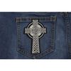 Celtic Cross Small Patch - 3x4.6 inch. Embroidered Iron on Patch