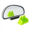 Car Rearview Mirror, Riloer Electroplating ABS Auxiliary Mirror Left/Right White ABS Blind Angle Wide Angle Mirror