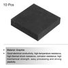 sourcing map Graphite Block Ingot Rectangle Graphite Electrode Plate Board 45x45x10mm for Melting Casting, Electrolysis Electroplating, 10 Pcs