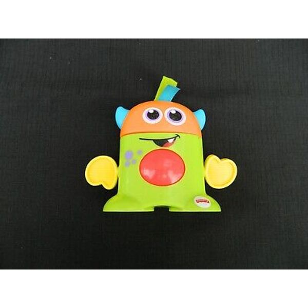 Harvey Fisher-Price Tote-Along Monsters, Baby Sensory Toy Rattle Teether 4" tall