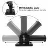 Adjustable Black Flag Pole Wall Mounting Bracket Rust Free Aluminum 1'' flagpole