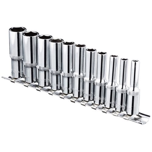 Blue Spot Tools 01540 1/4 Inch Deep Metric Socket Set, multi