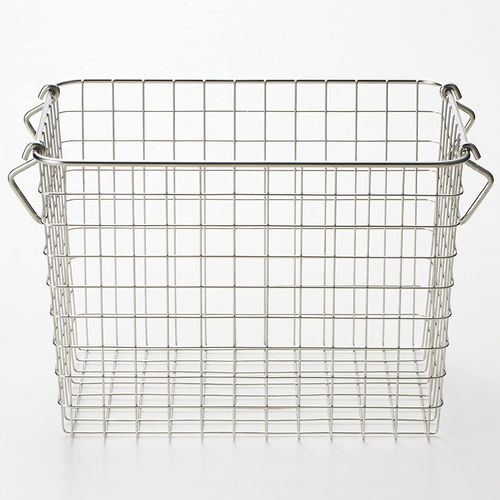 MUJI 44831731 Stainless Steel Wire Basket 1, Approx. Width 10.2 x Depth 7.1 x Height 7.1 inches (26 x 18 x 18 cm)